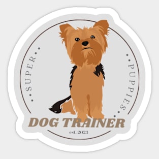 Dog Trainer Yorkshire Terrier Sticker